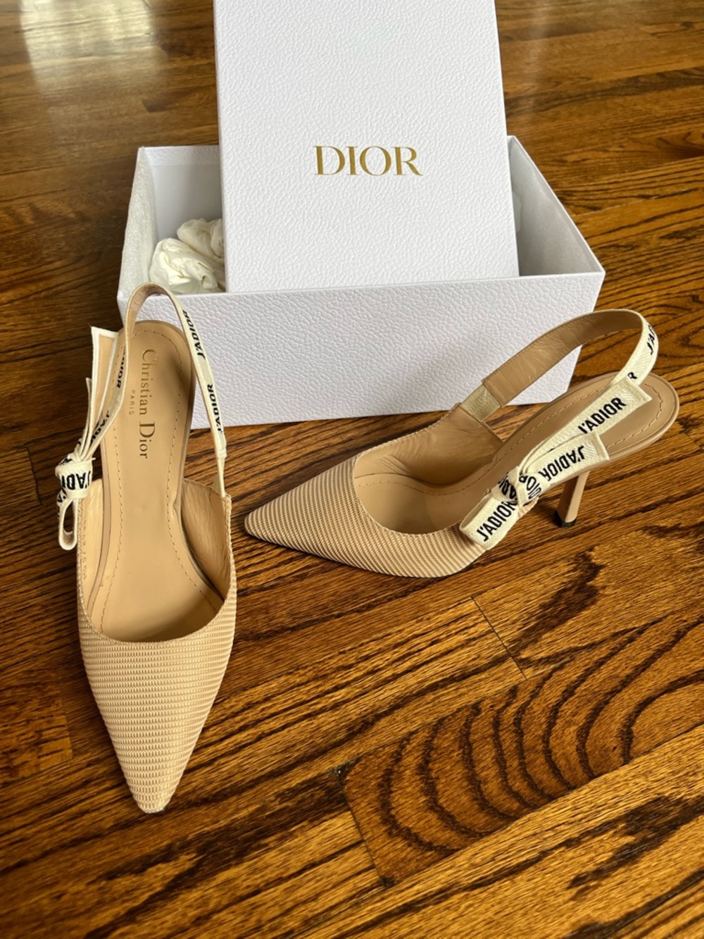 Dior Pink Blush J'Adior Slingback Pointed Toe Pump - 8.5 - Picture 6 of 14